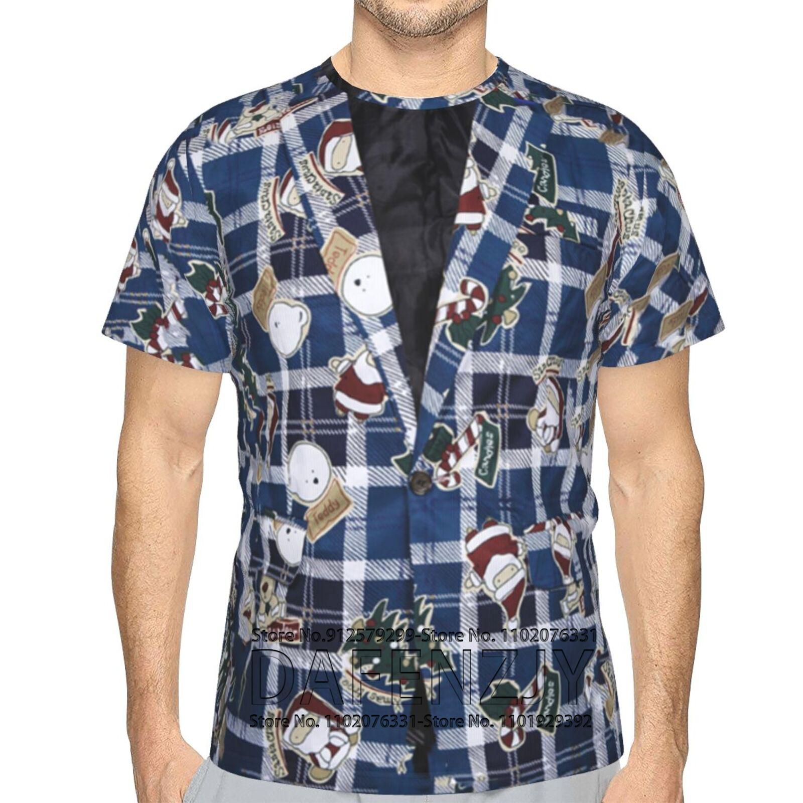 

3D T Shirt For Men Women Christmas Costume Funny Short Sleeve Themed Party Carnival Birthday Novelty Tee Top Halloween Cosplay One Size зелений