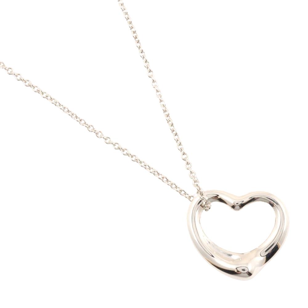 

TIFFANY&Co. Open heart Necklace 0.9 model Silver925 7.1g Women Used