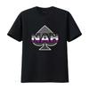 Asexual Pride T Shirt Ace Nah Vintage Washed Casual Streetwear Soft Stretched Graphic Top For Everyday Wear Fashion Slightly