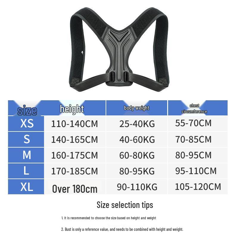 

Adjustable Anti-Hunchback Posture Corrector Belt for All Ages M: 120-140 lbs