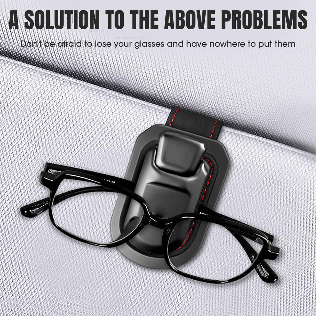 Car Visor Sunglasses Holder Clip Multifunctional Creativity Car Sun Visor Glasses Protective Case For Car Interior Accessories