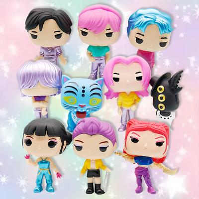 Anime Kpop Dämonenjäger Figur Cartoon Gaming Zubehör Heim Schreibtisch Dekoration Sammlerfiguren Modell Kleines Ornament Handwerk