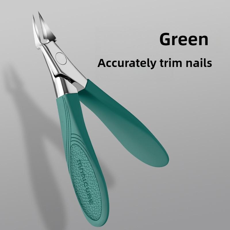 Stainless Steel Nail Clipper Set Sharp Durable Non Slip Grip for Thick Toenail Fingernail Trimmin