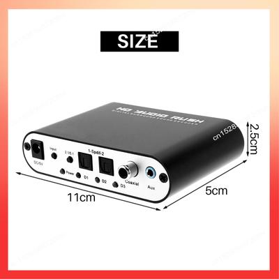 ABNR 5.1 Channel Dts For DOLBY Ac-3 Audio Decoder Digital Optical/Coaxial To Analog Rca Lotus Head For DOLBY Sound Decoder Conve