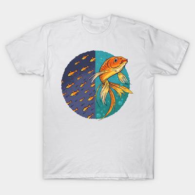 T Shirt Women Independant Goldfish Harajuku Print Kawaii Tshirt Summer Short Sleeve Female T-Shirt Top Tee