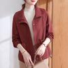 Women's Mid-Aged Plus Size Autumn Short Jacket
