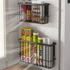Multi-function Magnetic Storage Basket Refrigerator Side Storage Rack  Household Organization
