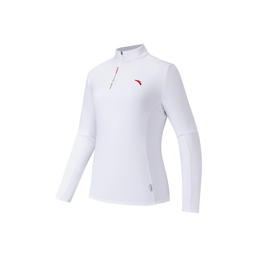 

Anta Простой пуловер с воротником-стойкой, с надписью, повседневный, универсальный, удобный, спортивный трикотажный свитер, женский свитер 162547406-1