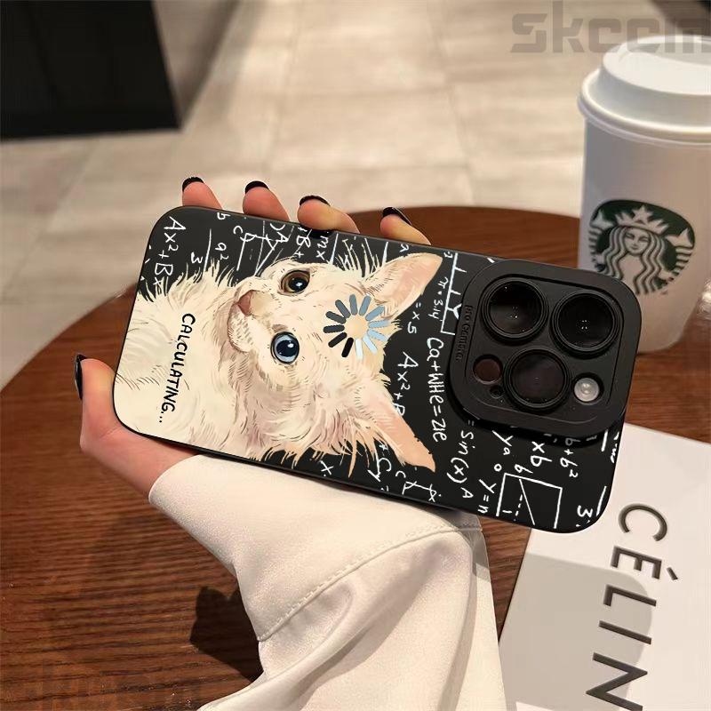 Art Formula Cat Graffiti Phone Case For Samsung Galaxy S26 S25 S24 S23 S22 S21 S20 Ultra Plus A15 A35 A54 A55 Shockproof Cover