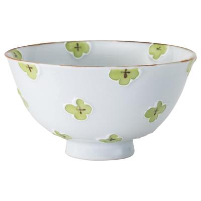 Arita Ware Rice Approximately 13cm In Dogwood Microwave and Dishwasher Product Number 25407 Bowl, Diameter, Pattern, Green, Safe,