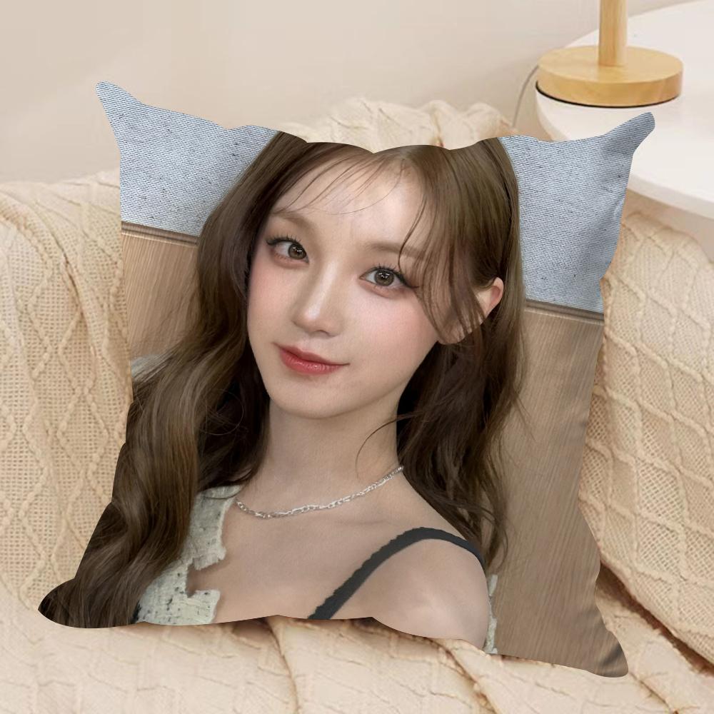 YUQI Chinese Singer Cushion Cover Soft Plush Double-Sided Printed Sofa Pillow Cushion Cover | Cozy All-Season Durable Decor Gift