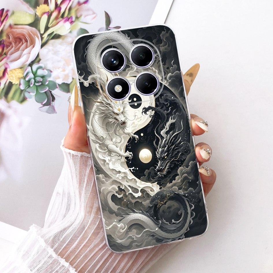 Für Xiaomi Redmi Note 14 Pro Plus 5G Hülle Luxus Cartoon Löwe Drache Cover Weiches Dünnes Silikon Funda Für Redmi Note 14 Pro Bumper