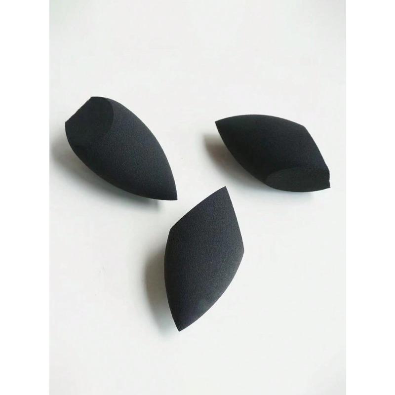 1pc Black Teardrop Makeup Sponge Makeup Application,Reusable, For Foundation, Contouring, Highlighting, Makeup Tool
