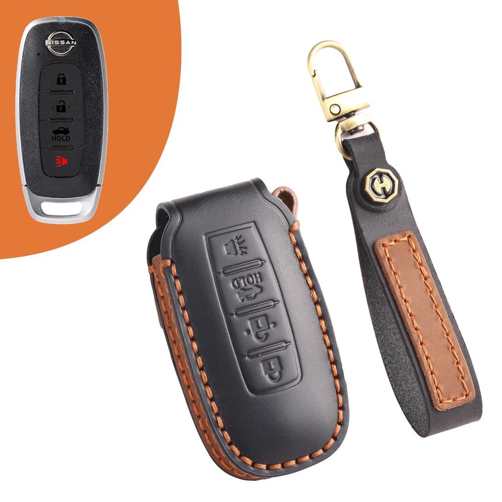 [Nissan]Handmade Cowhide  Car Key Cover for Teana Sylvania Qijun Tiida Bluebird Floor Lantuda Jinke