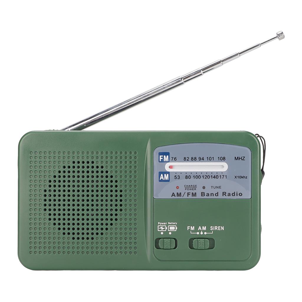 Solar Hand Crank Flashlight Radio 1LED Multifunctional Portable Emergency Radio Flashlight