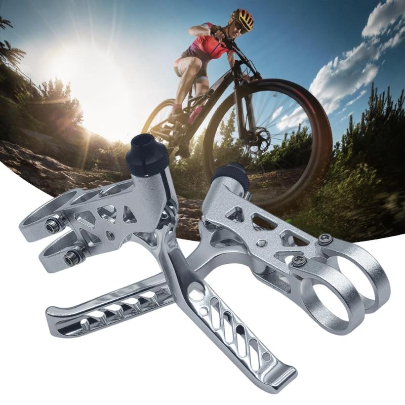 2Pcs Ergonomic Bike Handlebar Brake Lever Replacement Quick Install Hollow Cycling Brake Levers Easy To Install