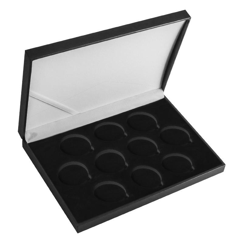 Cross-Border Commemorative Coin Display Stand - Single-Layer Flat Pine Wood Burnt Finish for Coin Display & Authentication.