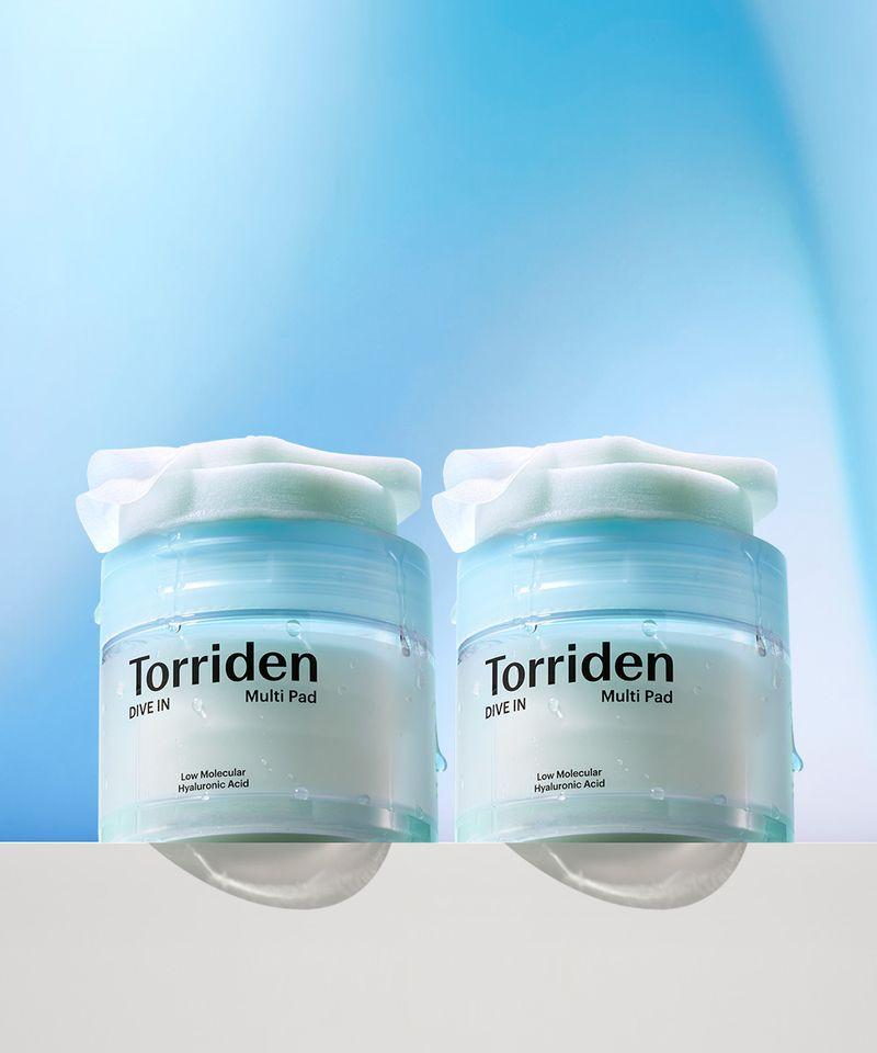 [SET] Torriden Dive-in Low Molecular Weight Hyaluronic Acid Multi-Pads 80 Sheets x 2 Packs (+10 Multi-Pads)