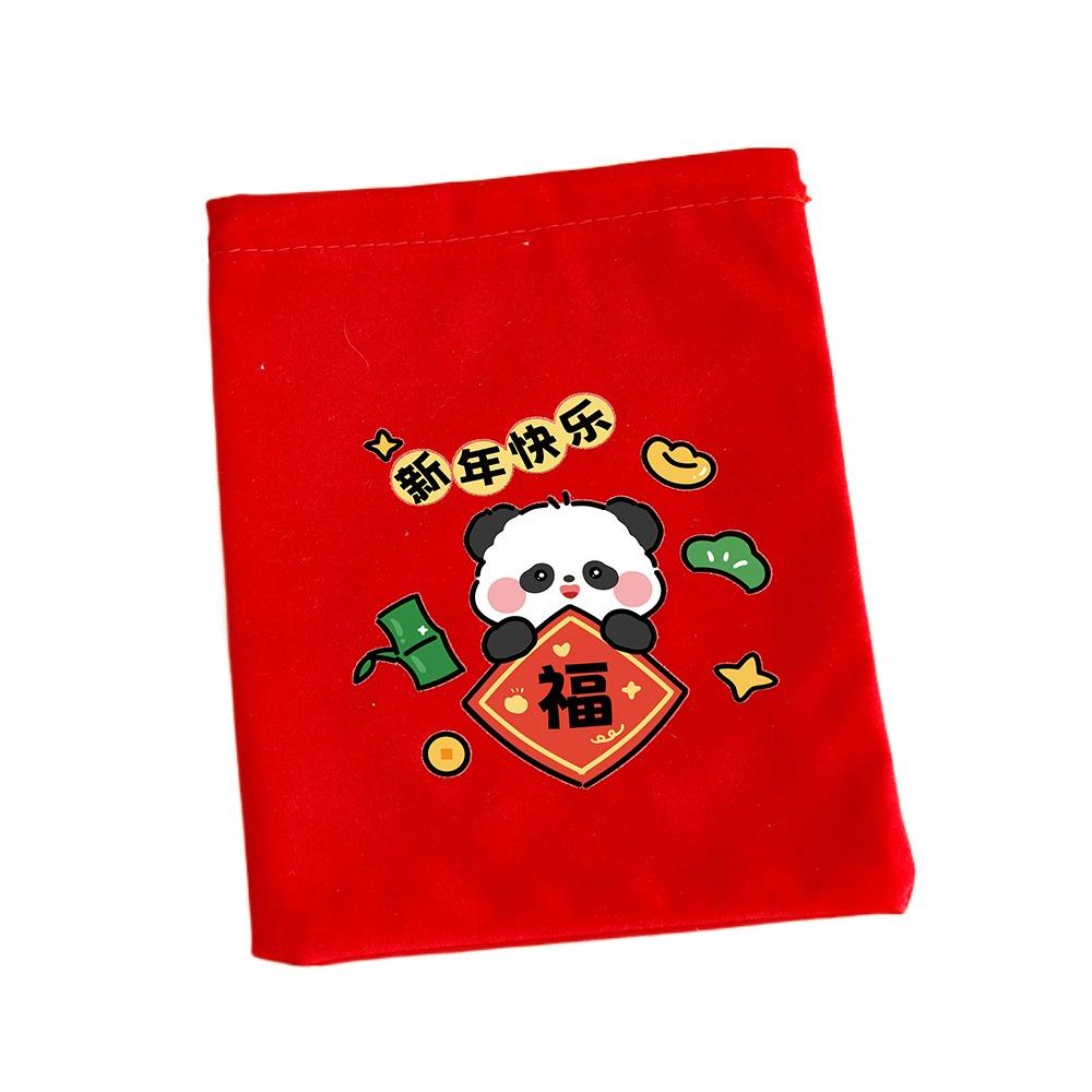 Creative Gift Velvet Snack Storage Pouch Gift Decoration Happy New Year silk bag Amulet Blessing Sachets Pendant Drawstring Bag