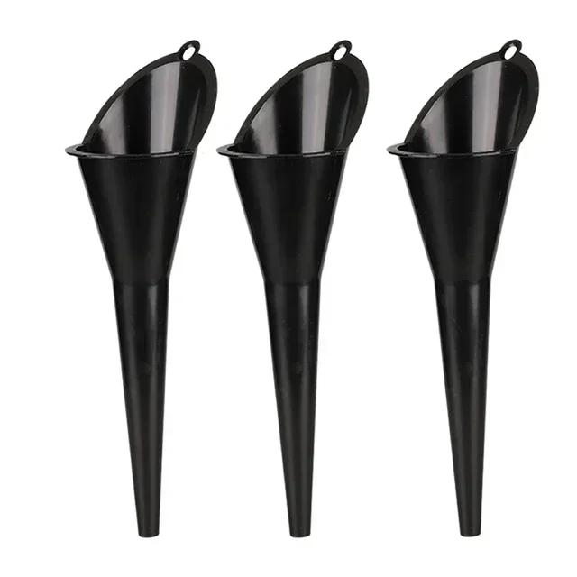 1/3pcs Car Long Mouth Oil Funnel Anti-splash Gasoline Oil Fuel Filling Tools Engine Funnel Motorcycle Refueling Car Accessories