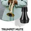 Trumpet Mute ABS Plastic Practice Mute Reduces Volume Soft Sponge Trumpet Mute Silencer for Beginners Daily Practice Performance Black