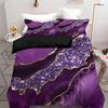 Colored Marble Print Quilt Cover Set Fashion Cool Simplicity Gilding Cover Bedding Cover Polyester Comfortable Duvet Cover