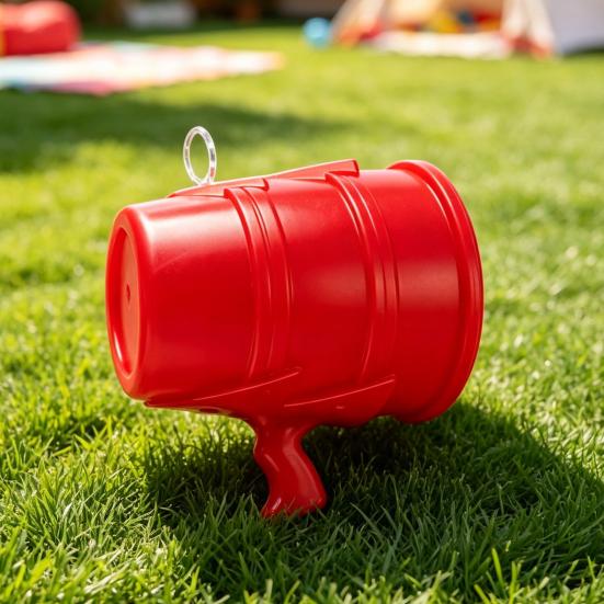 Handheld Air Cannon Toy Toy, No Battery Required Shooter Prank Manual Pressure Launcher Science Experiment for Indoor Outdoor