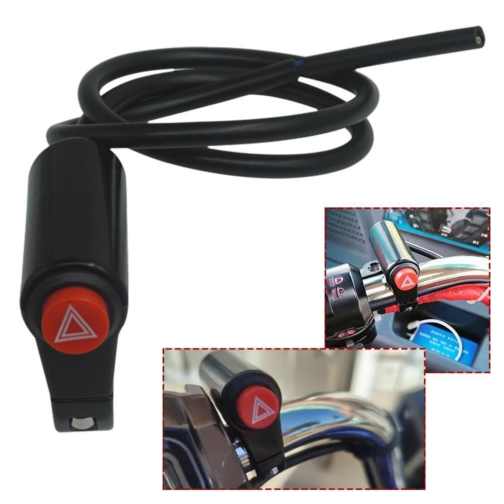 

Universal Motorcycle Warning Light Switch Button Motorcycle Double Warning Emergency Signal Flash Switch Motorcycle Accessories