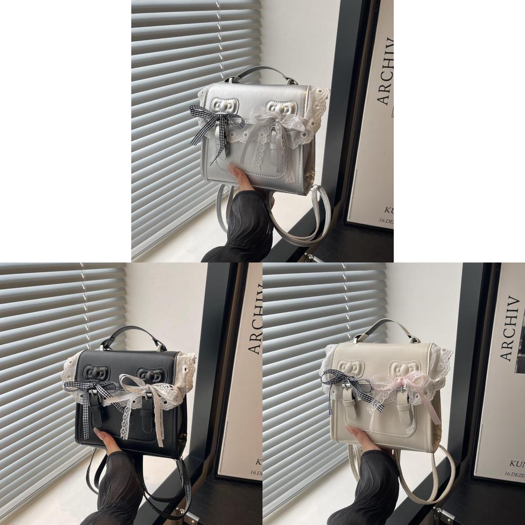 Pu Material Ladies Casual Backpack With Lace Edging For Daily Use