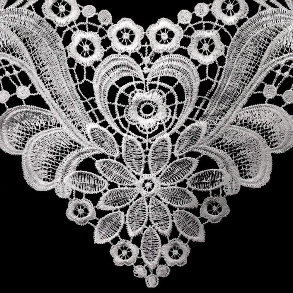 DIY Lace Neckline Sweet Embroidery Flower Collar Apparel Accessories Lace Trim  Women's Fashion