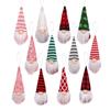 3Pcs Christmas Tree Hanging Gnome Plush Gonk Santa Doll Pendants Xmas Decoration
