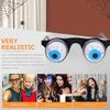 Gruselige Verkleidungs-Augapfelbrille Goo Goo Augenbrille Verkleidungsbrille mit lustiger Nase Augenbrauen und Schnurrbart für Halloween-Party