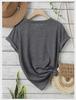 Women's Summer Patterned Round Neck Short-Sleeve Casual T-Shirt