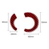 Red Carbon Fiber Ignition Switch Frame Cover Trim For RAM ProMaster/Fiat Ducato