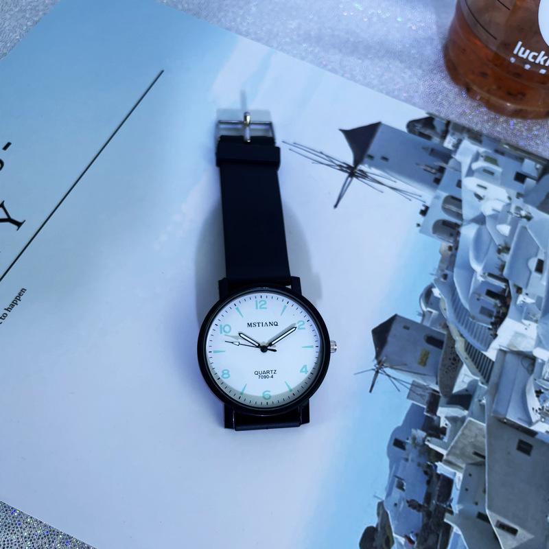 Exam Luminous Watch Female Simple Trend Student Style College Style Retro Literary Couple Watch