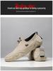 Herren Trendige Echtleder Slipper Freizeitschuhe - Atmungsaktiv, Vielseitig, Lässiger Stil