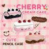 Heart Kawaii Pencil Case Embroidered Pencil Pouch Creative Cosmetic Bags  Stationery Box