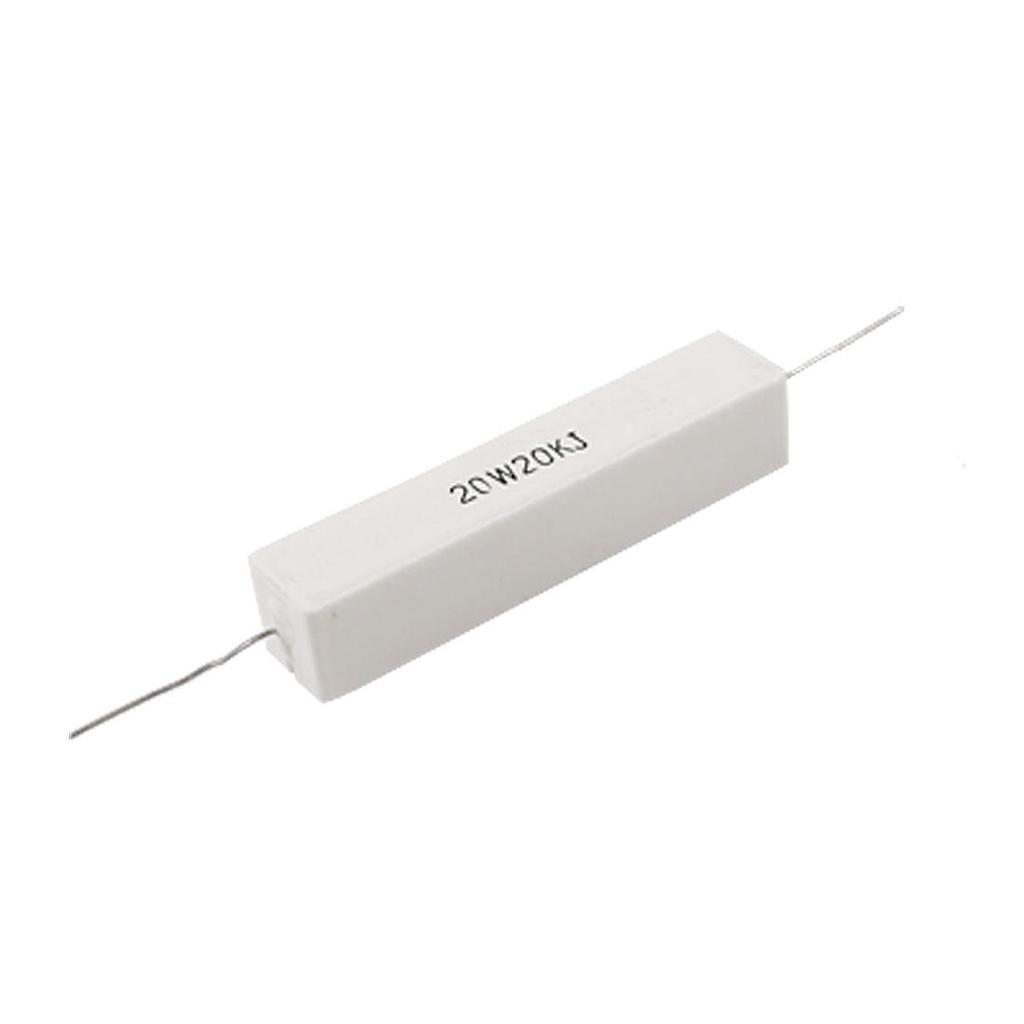 2x Wire Wound Ceramic Cement Resistor 20K Ohm 20W Watt SS