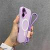 Luxury Soft With Lanyard Silicone For Magsafe Case for iPhone 17 16 15 14 Plus 13 12 11 Pro Max Wireless Charge Magnetic Cover