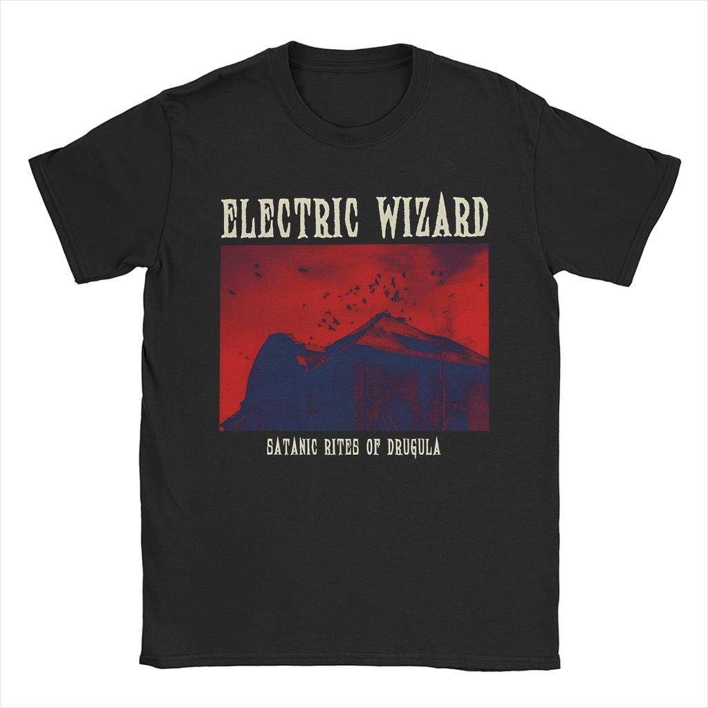 Men Women Electric Wizard  Dopethrone Old School UK Doom Stoner Metal T Shirts Pure Cotton Clothing Short Sleeve Tees TShirts