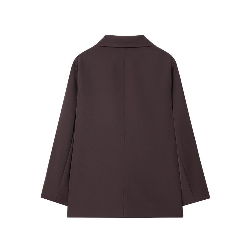 European & American Style 2025 Autumn/Winter Oversized Double-Breasted Casual Blazer