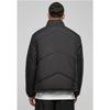 Down Jacket - Urban Classics - Arrow - Black - High Collar - Elasticated Cuffs
