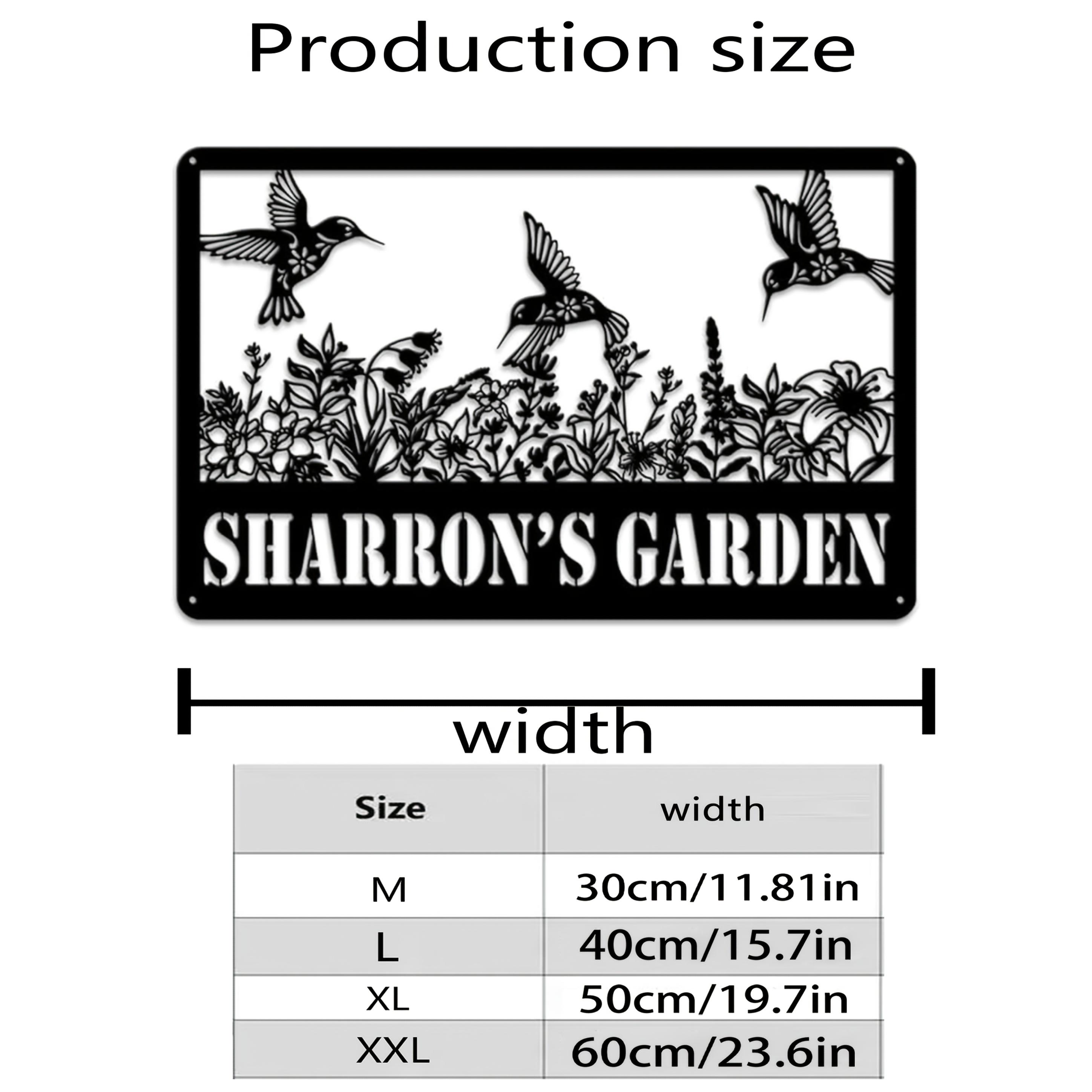 

Unique Customizable Metal Sign Wall Decor for Party Door Living Room Outdoor Courtyard Valentine Gift 30cm