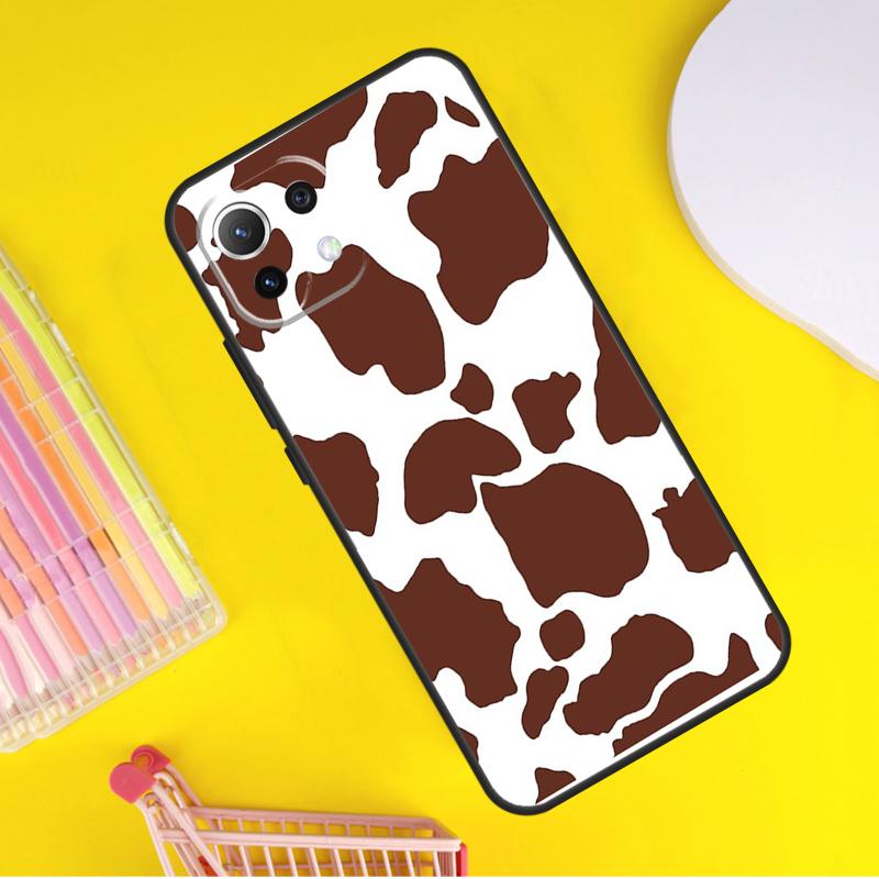 Spotted Cow Skin Print Cover For Xiaomi 14 Ultra 13 11T 12T 13T 14T Pro POCO X7 X6 Pro X3 X5 F3 F5 M6 F6 Pro Case