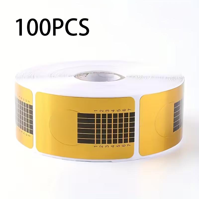 Nail art paper tray rectangular light therapy crystal nail extension golden finger tray nail glue finger tray