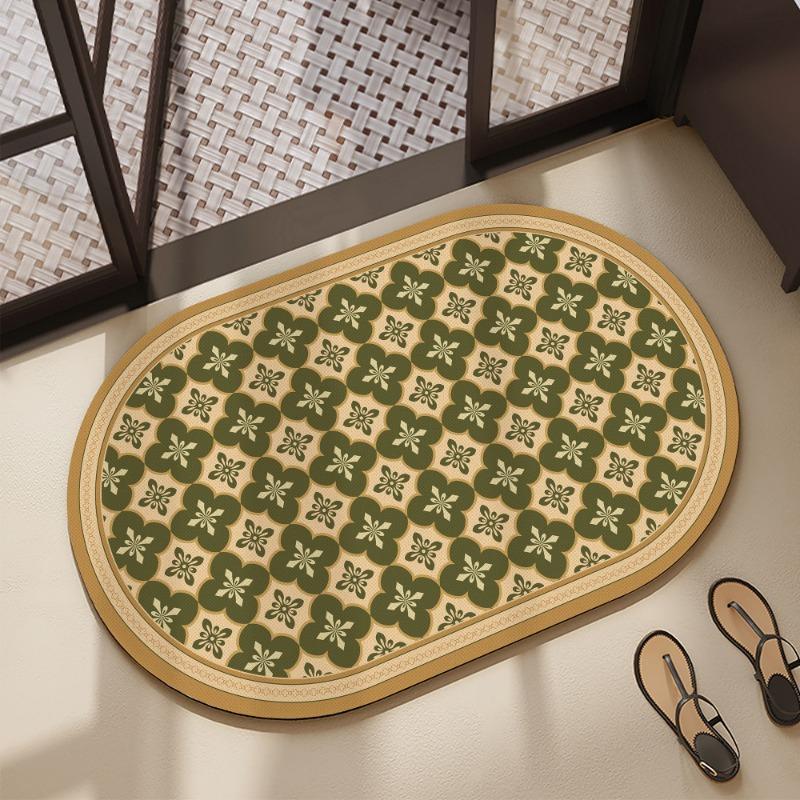 Bathroom Cabinet, Diatomaceous Earth Door Mat, Quick Drying and Anti Slip Floor Mat, Toilet and Bathroom Entrance Mat