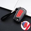 ABS Carbon 2 3 4 Buttons Car Key Case Cover For Toyota Hilux Corolla Avensis Prado Fortuner RAV4 CHR Shell Accessories