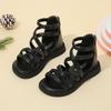 Mädchen Sandalen mit weicher Sohle und Reißverschluss hinten Bequeme Outdoor-Kleidung Leichtes flexibles Riemendesign Geeignet für Strand und Freizeit