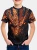 Children's Clothing T-Shirts for Boys Short Sleeve Child T-Shirt Fashion 3D Dragon Graphi Print Casual Girls Summer Clothes Tops
