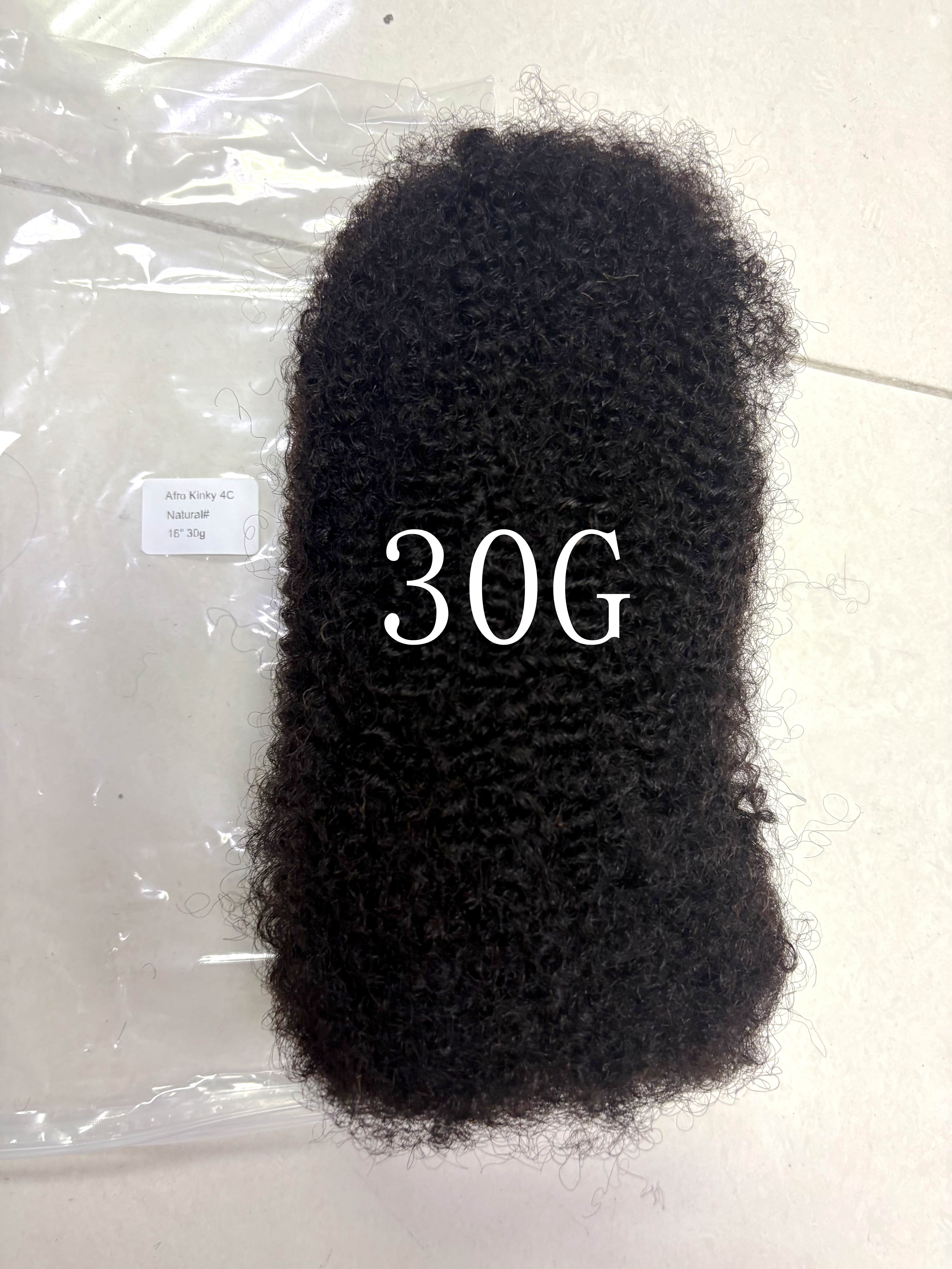 10-16Inch Natural 4C Afro Kinky Curly